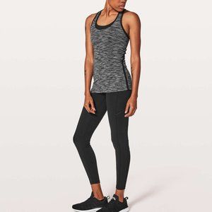 Lululemon Cool Racerback II Lined Up Black Slate 4
